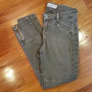 Lucky Brand Brooke Skinny Olive Green Jeans; 27